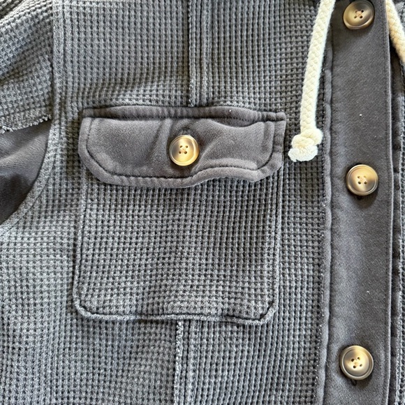 American Eagle Dark Gray Hooded Sweater Size XS - Picture 2 of 6